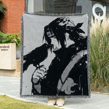 Naruto Itachi Uchiha Woven Tapestry